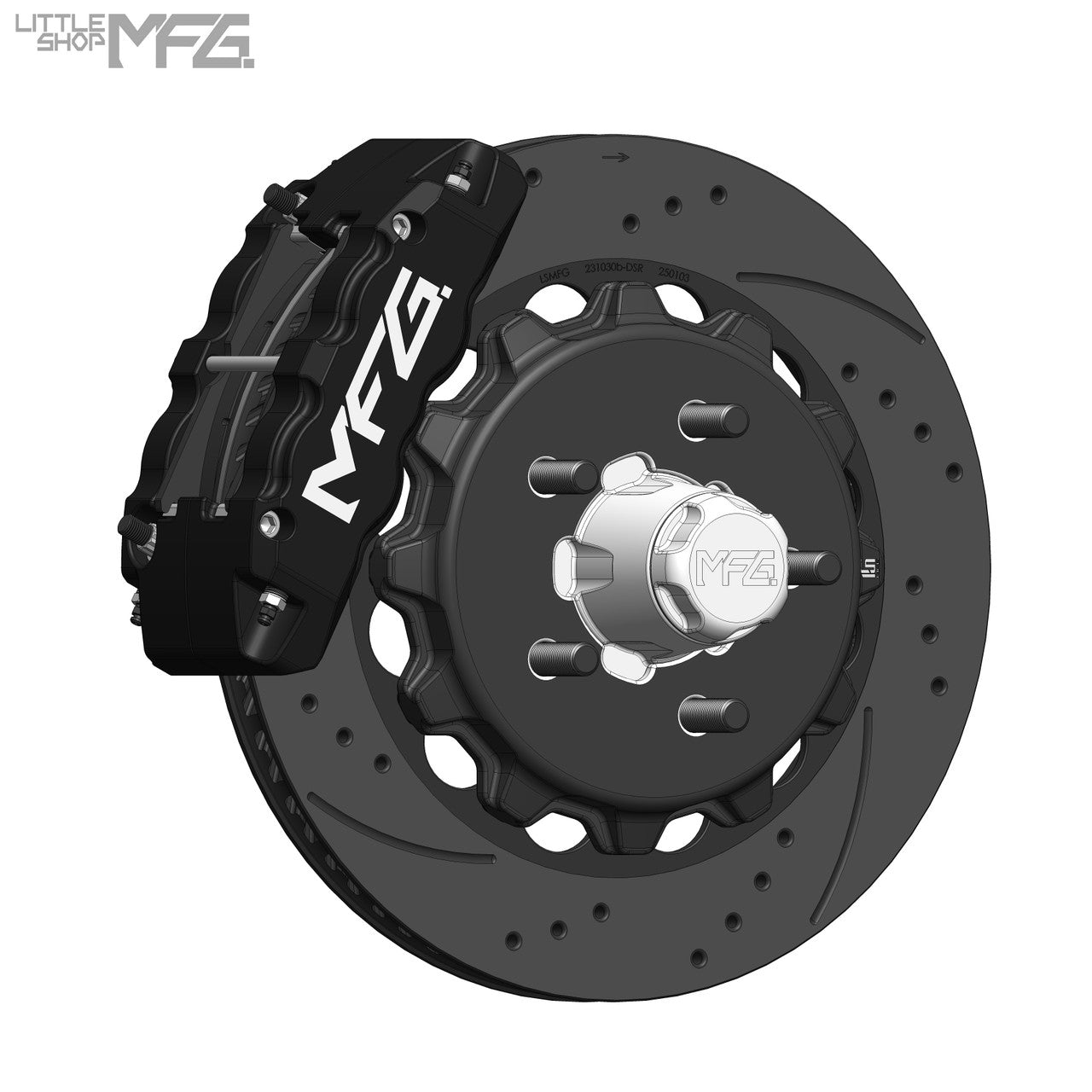 Little Shop MFG 14" Big Brake Kit (OEM/Factory Spindles)