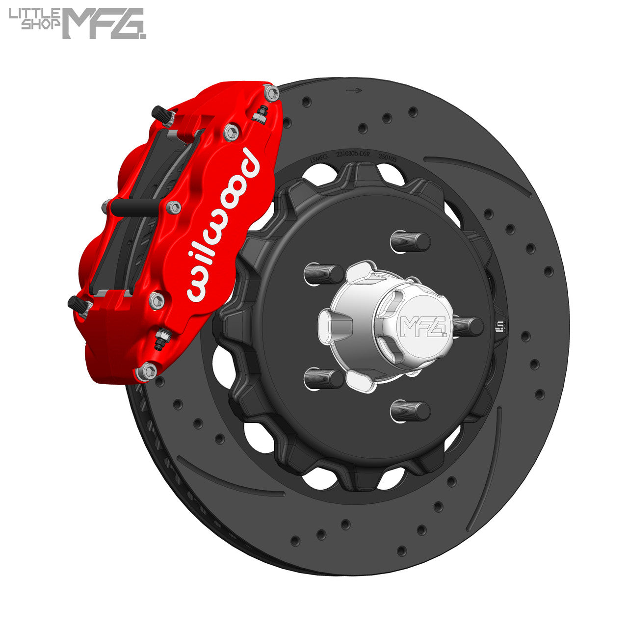 Little Shop MFG 14" Big Brake Kit (OEM/Factory Spindles)