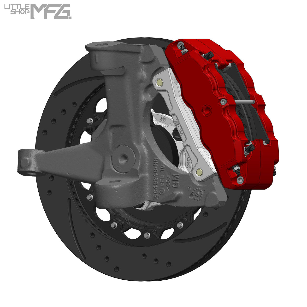 Little Shop MFG 14" Big Brake Kit (OEM/Factory Spindles)