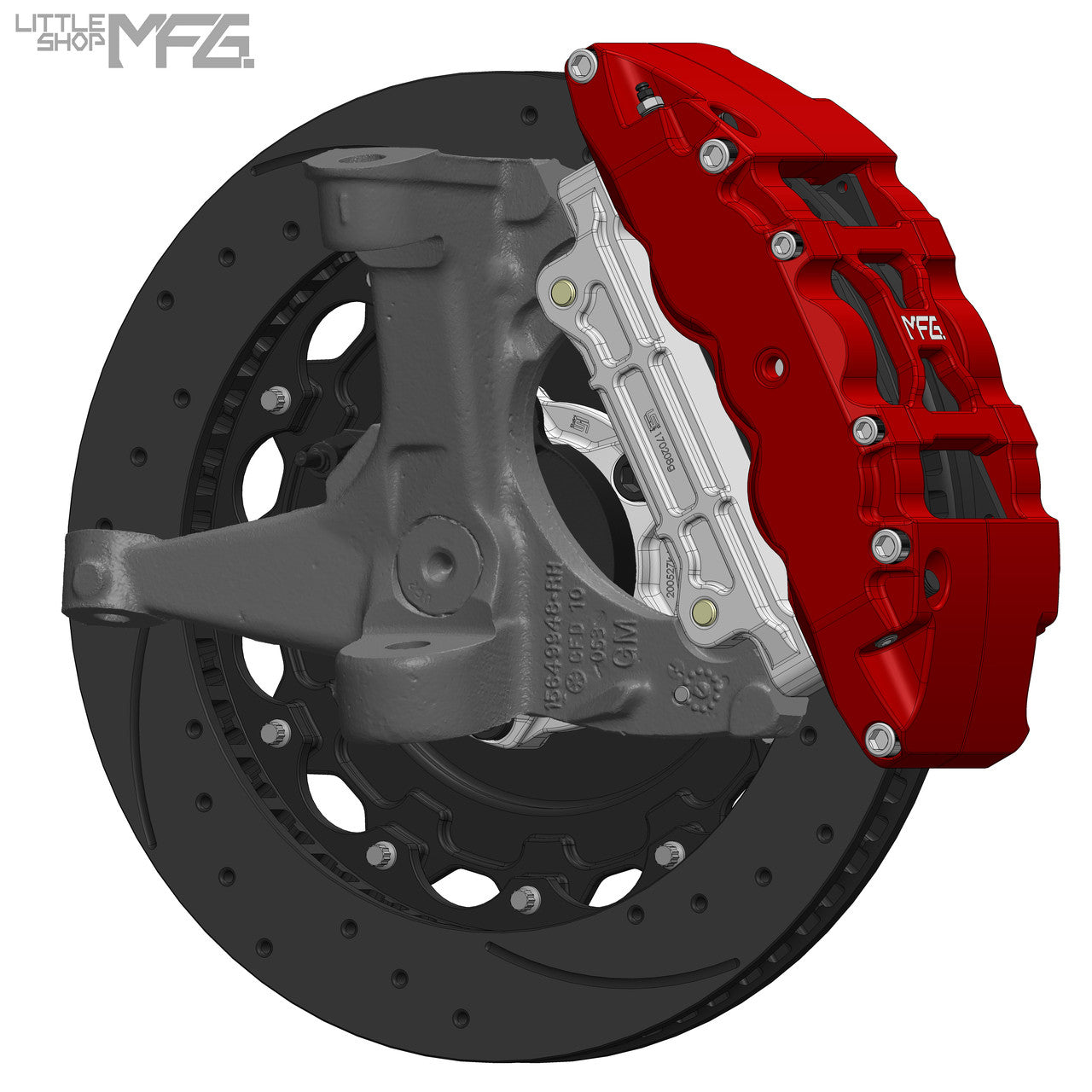 Little Shop MFG 16" Big Brake Kit (OEM/Factory Spindles)