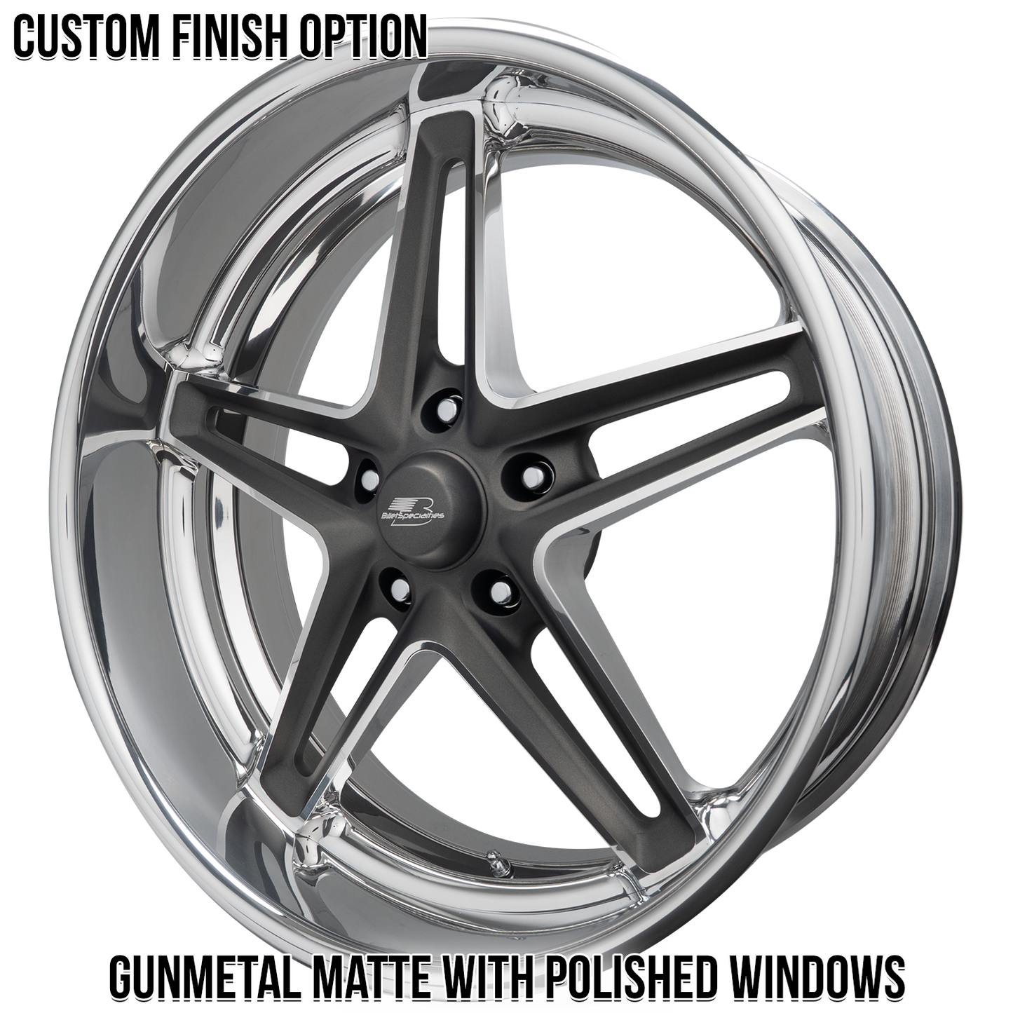 Billet Specialties Starliner - 20” Matte Gun Metal center