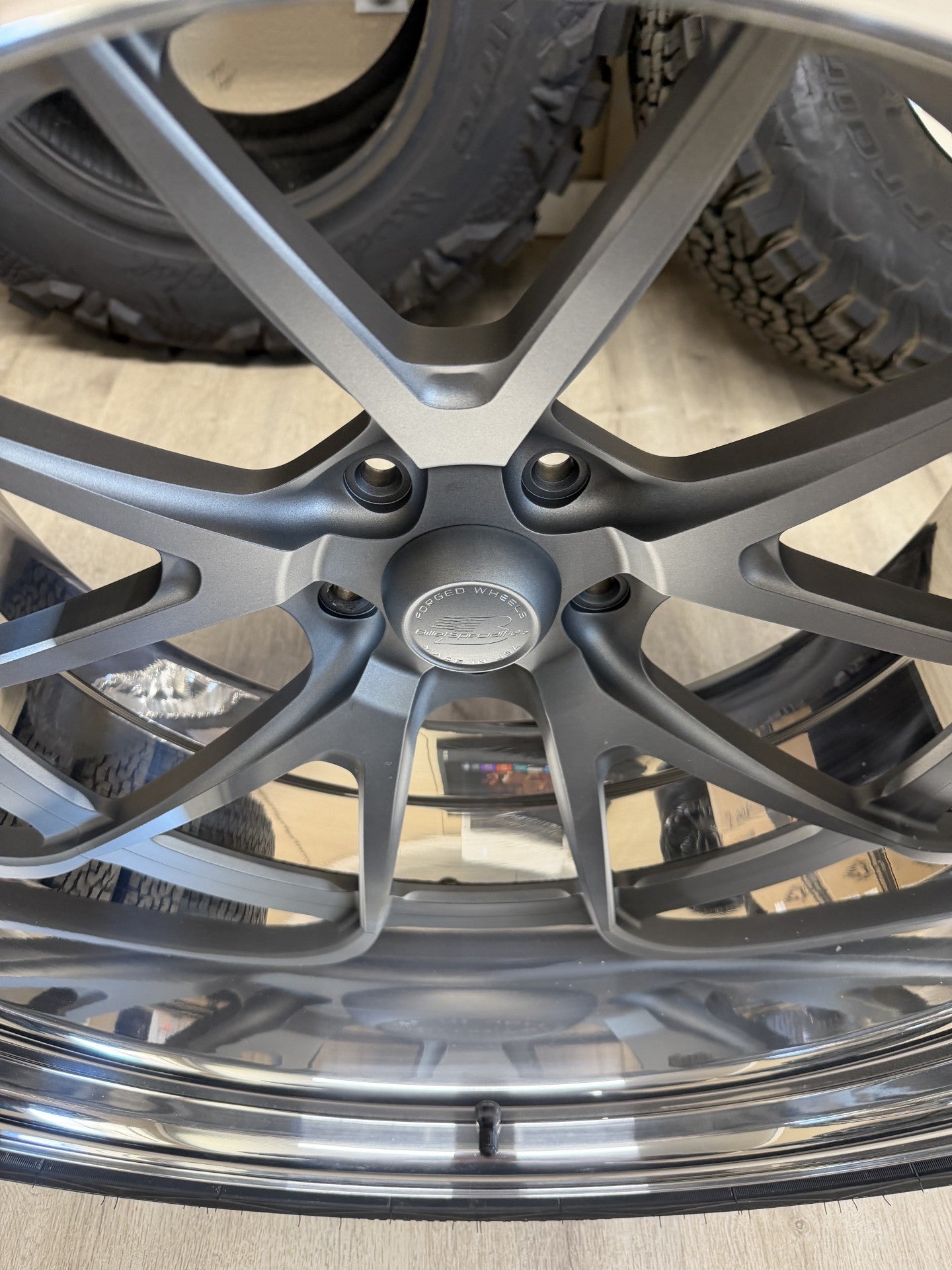 Billet Specialties 22" Prism step lip with Nitto tires, C10 fitment