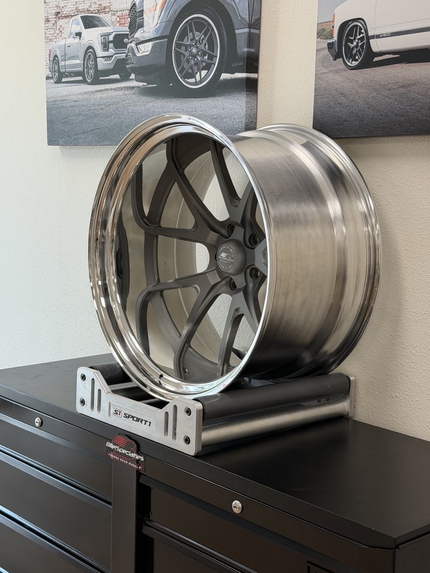 Billet Specialties 22" Prism step lip with Nitto tires, C10 fitment